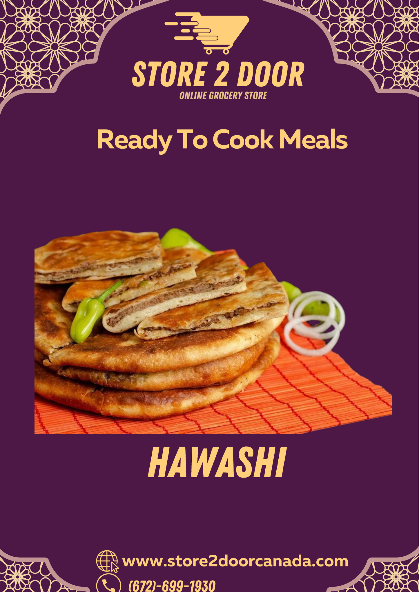 Hawawshi (cooked) 5 bread