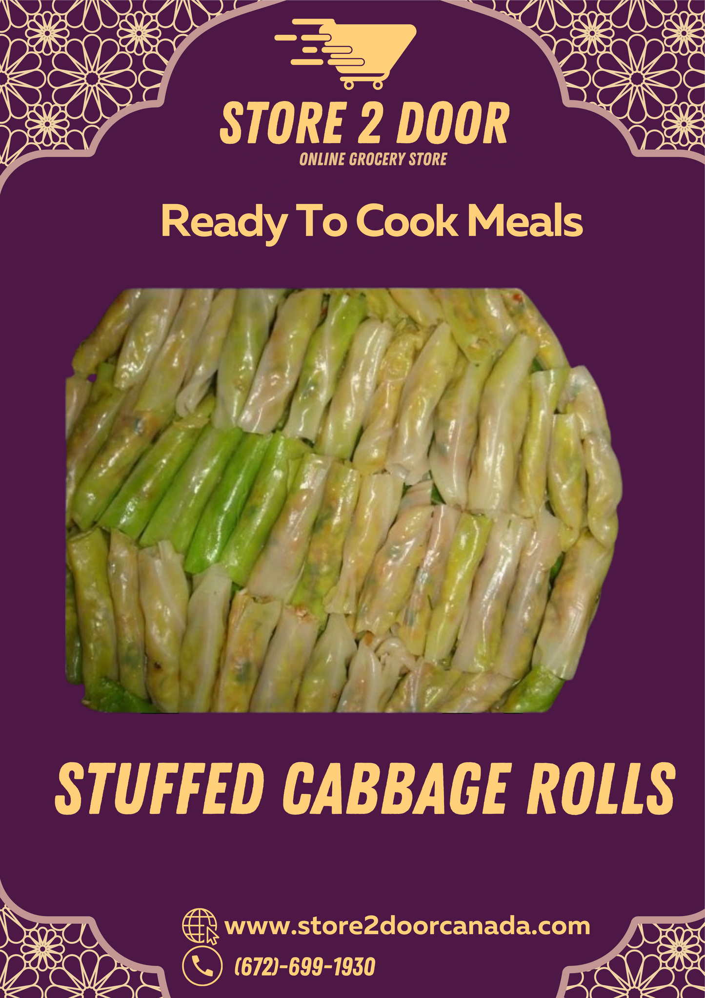 Mahshy ( cabbage rolls stuffed with rice ) 1 kg محشي كرنب