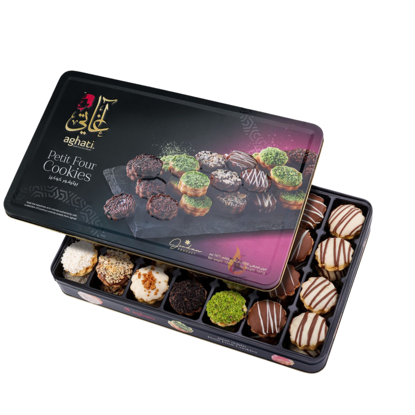 Aghati petit four cookies 1 kg gm