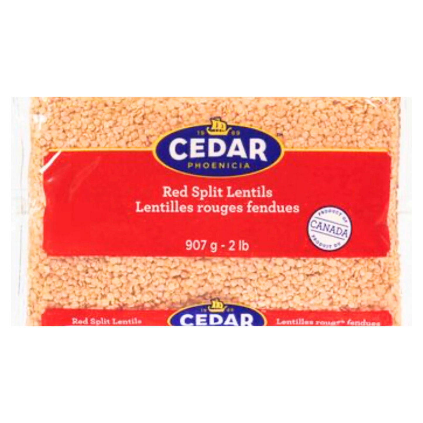 Cedar red split lentils