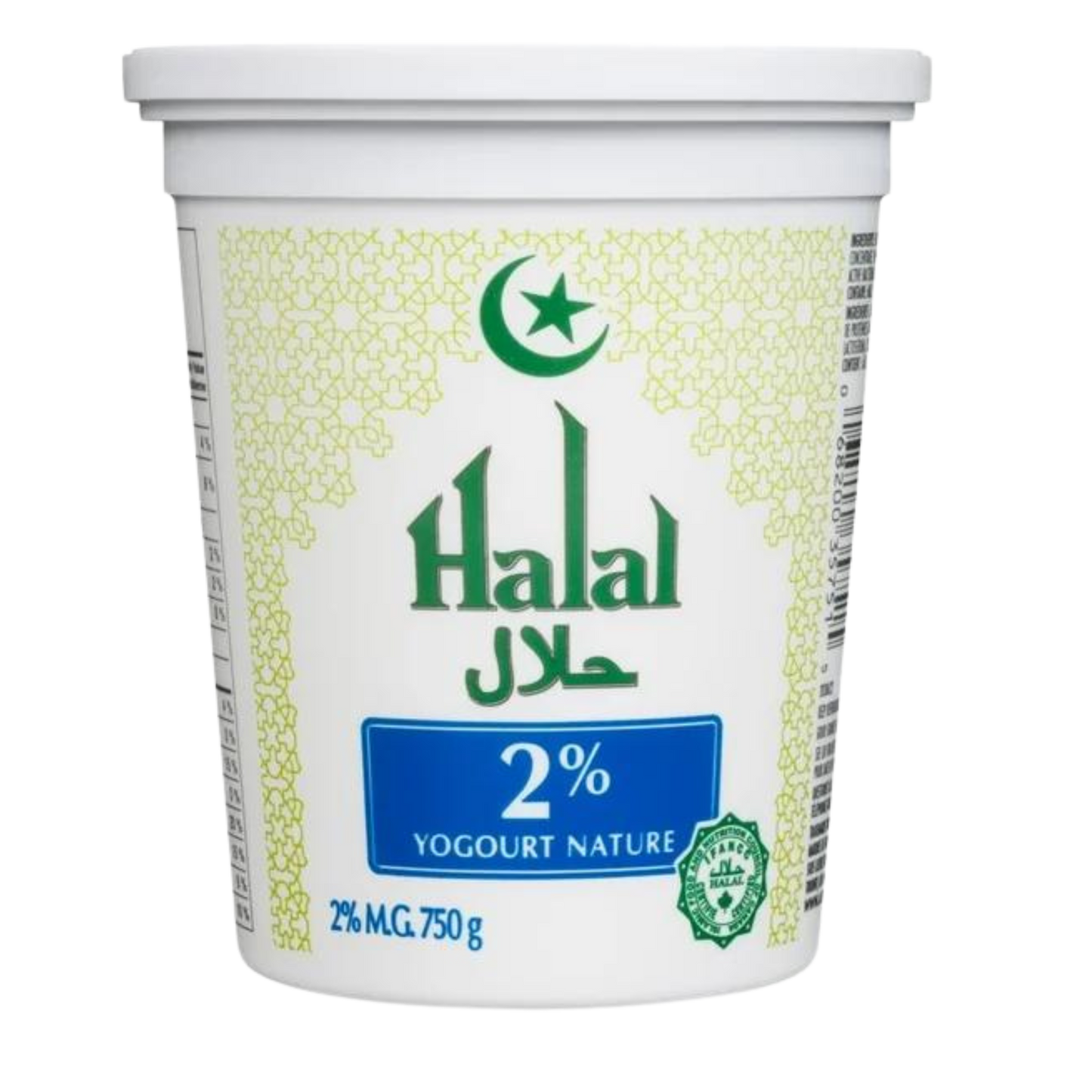 Plain yogurt Halal 2%