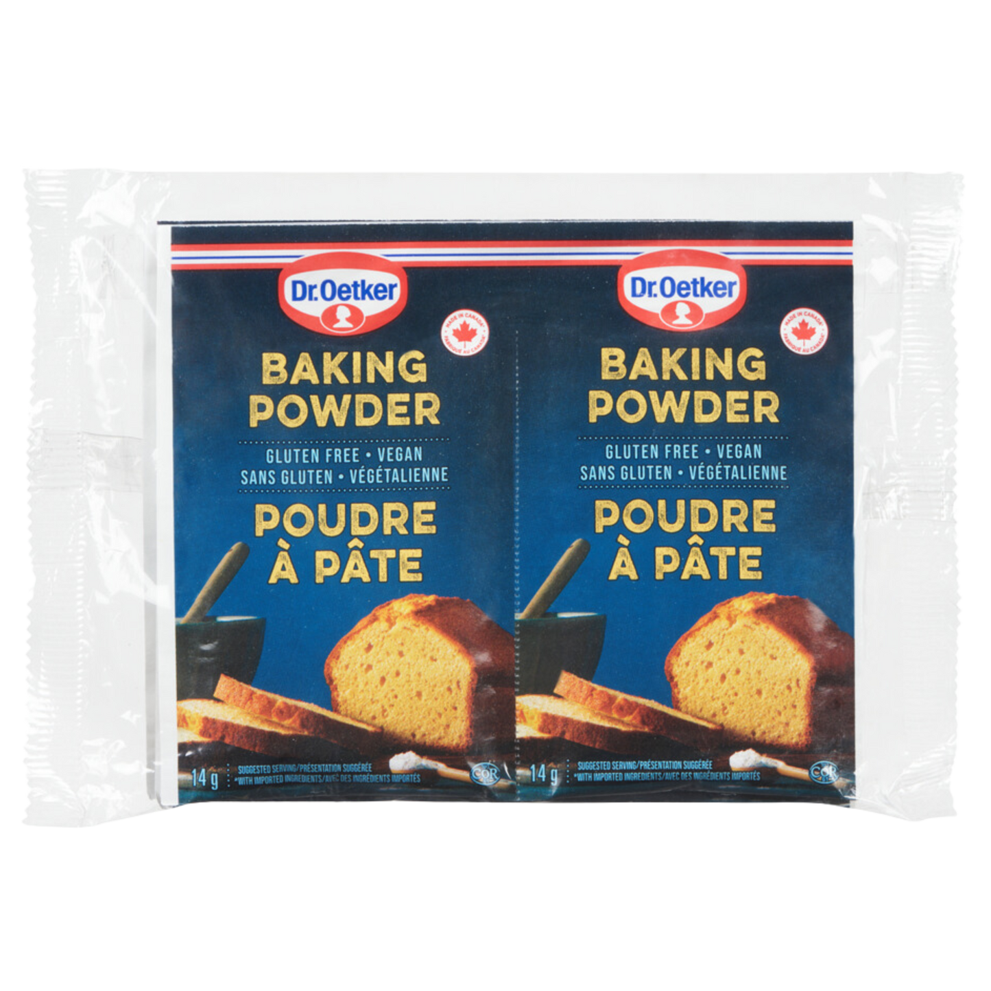 Baking powder sachets