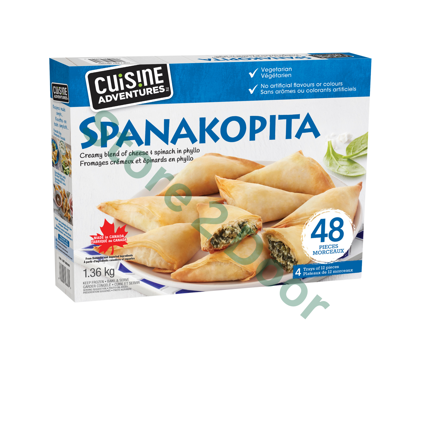 Spanakopita spinach & cheese samosa 48 pcs