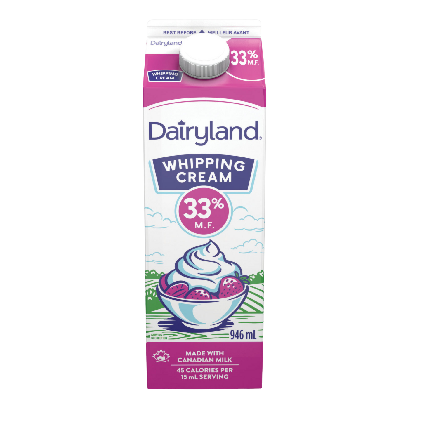 Dairyland whipping cream 33% 946 ml