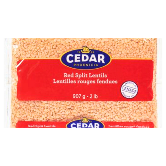 Cedar red split lentils