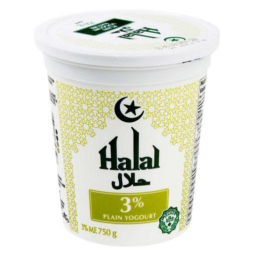 Plain yogurt halal 3%